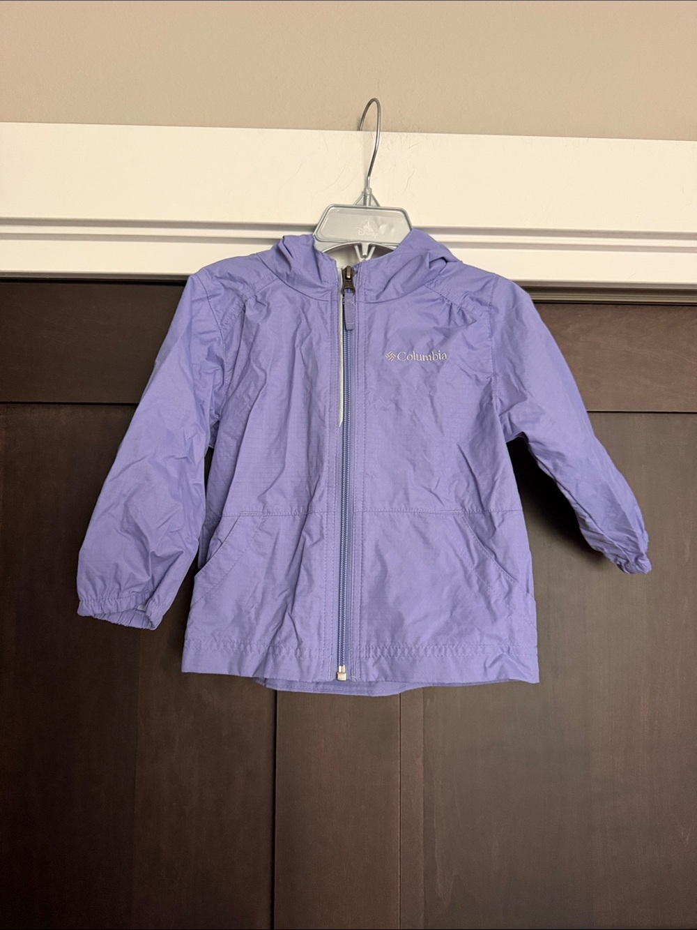 Columbia Girls' Hooded Rain Jacket in Lavender Purple size 2T